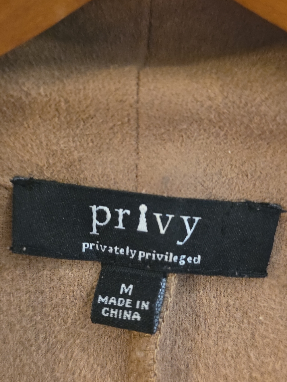 privy Cropped Draped Open-Front Jacket - Brown Size M. petit - Picture 3 of 4